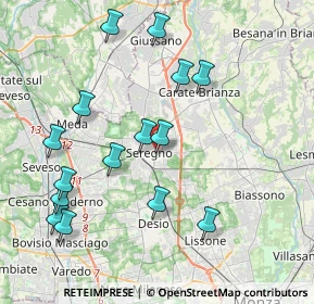 Mappa Via Cavour, 20831 Seregno MB, Italia (4.22467)