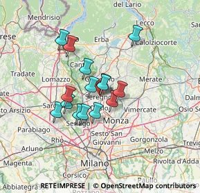 Mappa Via Cavour, 20831 Seregno MB, Italia (9.87533)