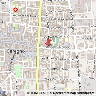 Mappa Via cavour camillo benso 114, 20038 Seregno, Monza e Brianza (Lombardia)