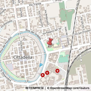 Mappa Via Borgo Treviso, 3, 35013 Cittadella, Padova (Veneto)