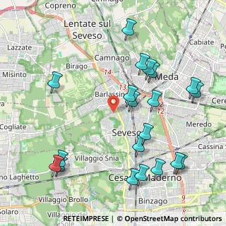 Mappa Via Sprelunga, 20030 Seveso MB, Italia (2.3905)