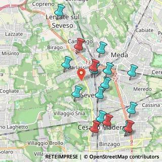 Mappa Via Sprelunga, 20030 Seveso MB, Italia (2.09765)