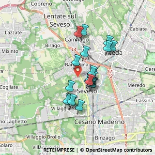Mappa Via Sprelunga, 20030 Seveso MB, Italia (1.36)