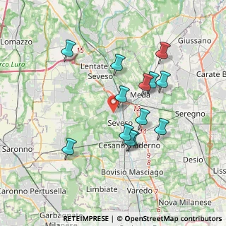 Mappa Via Sprelunga, 20030 Seveso MB, Italia (3.34077)