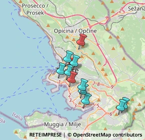 Mappa Via Michelangelo Buonarroti, 34125 Trieste TS, Italia (2.93364)