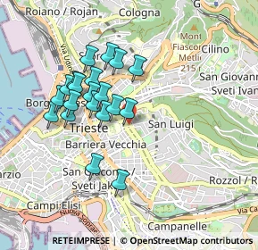 Mappa Via Michelangelo Buonarroti, 34125 Trieste TS, Italia (0.795)