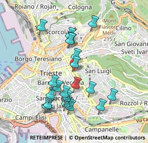 Mappa Via Michelangelo Buonarroti, 34125 Trieste TS, Italia (0.8945)