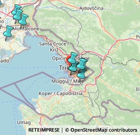 Mappa Via Michelangelo Buonarroti, 34125 Trieste TS, Italia (25.79111)