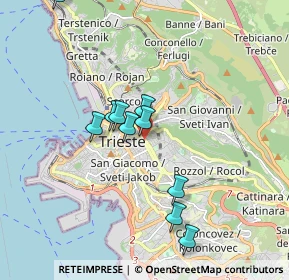 Mappa Via Michelangelo Buonarroti, 34125 Trieste TS, Italia (1.87909)