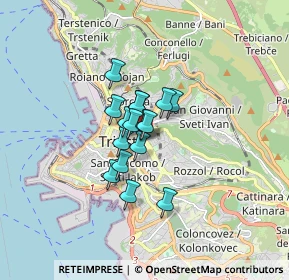 Mappa Via Michelangelo Buonarroti, 34125 Trieste TS, Italia (0.9475)