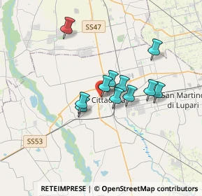 Mappa Via Giuseppe Parini, 35013 Cittadella PD, Italia (2.49545)