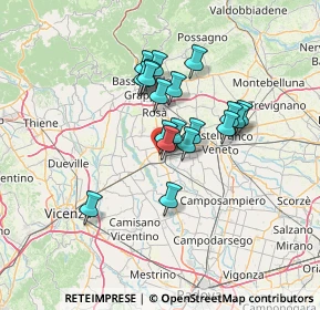 Mappa Via Giuseppe Parini, 35013 Cittadella PD, Italia (10.3)