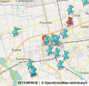 Mappa Via Giuseppe Parini, 35013 Cittadella PD, Italia (2.214)