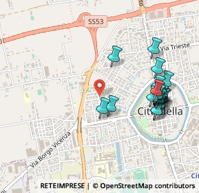 Mappa Via Giuseppe Parini, 35013 Cittadella PD, Italia (0.5195)
