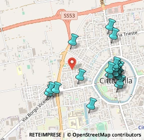 Mappa Via Giuseppe Parini, 35013 Cittadella PD, Italia (0.54)
