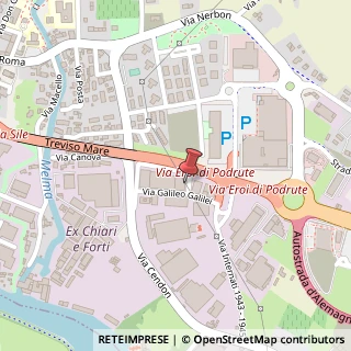 Mappa Via Galileo Galilei, 20, 31057 Silea, Treviso (Veneto)