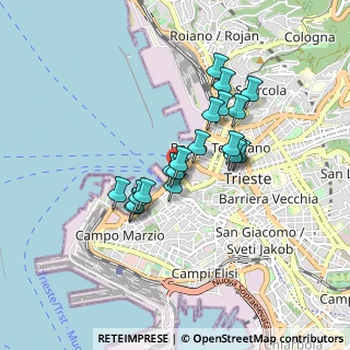 Mappa Riva del Mandracchio, 34123 Trieste TS, Italia (0.6625)