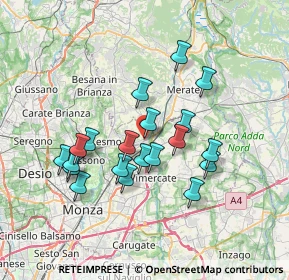 Mappa Via Medaglie D'Oro, 20865 Usmate Velate MB, Italia (6.312)