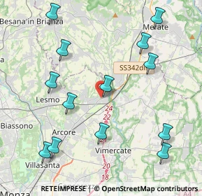 Mappa Via Medaglie D'Oro, 20865 Usmate Velate MB, Italia (4.78462)