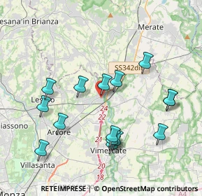 Mappa V. Trieste, 20865 Usmate Velate MB, Italia (3.96533)