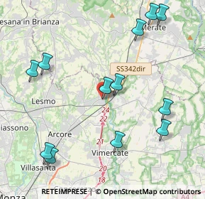 Mappa V. Trieste, 20865 Usmate Velate MB, Italia (4.78583)