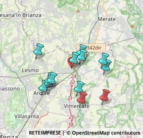 Mappa V. Trieste, 20865 Usmate Velate MB, Italia (3.07615)