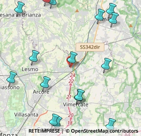 Mappa V. Trieste, 20865 Usmate Velate MB, Italia (6.3755)