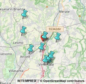 Mappa V. Trieste, 20865 Usmate Velate MB, Italia (2.98636)