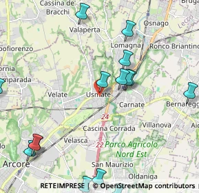 Mappa V. Trieste, 20865 Usmate Velate MB, Italia (2.63733)