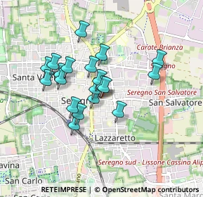 Mappa Via Camillo Benso Cavour, 20831 Seregno MB, Italia (0.689)