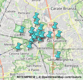 Mappa Via Camillo Benso Cavour, 20831 Seregno MB, Italia (1.15842)