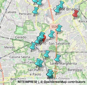 Mappa Via Camillo Benso Cavour, 20831 Seregno MB, Italia (2.082)