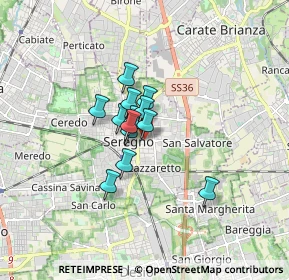 Mappa Via Camillo Benso Cavour, 20831 Seregno MB, Italia (0.95846)