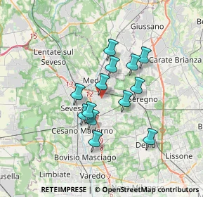 Mappa Via Arno, 20821 Meda MB, Italia (2.66538)