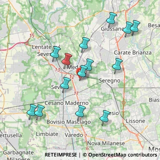 Mappa Via Arno, 20821 Meda MB, Italia (4.20286)