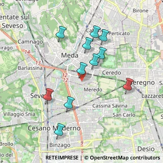 Mappa Via Arno, 20821 Meda MB, Italia (1.83909)