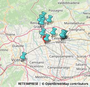 Mappa Piazzale del Milite Ignoto, 35013 Cittadella PD, Italia (10.98)