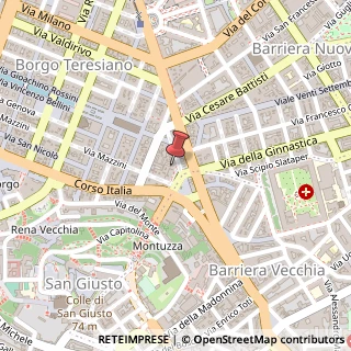 Mappa Piazza Carlo Goldoni, 9, 34122 Trieste, Trieste (Friuli-Venezia Giulia)