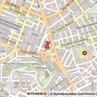 Mappa Piazza Carlo Goldoni, 10, 34122 Trieste, Trieste (Friuli-Venezia Giulia)