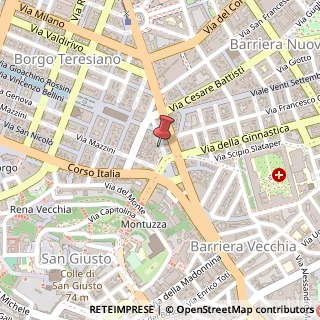 Mappa Piazza Carlo Goldoni, 8, 34122 Trieste, Trieste (Friuli-Venezia Giulia)