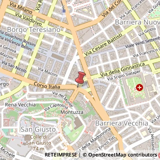 Mappa Via Silvio Pellico, 1, 34122 Trieste, Trieste (Friuli-Venezia Giulia)