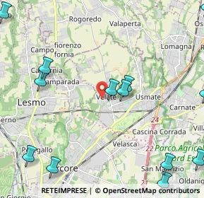 Mappa Via Alcide De Gasperi, 20865 Usmate Velate MB, Italia (3.08077)