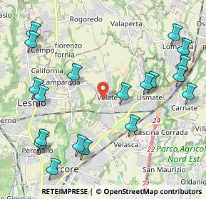 Mappa Via Alcide De Gasperi, 20865 Usmate Velate MB, Italia (2.57789)
