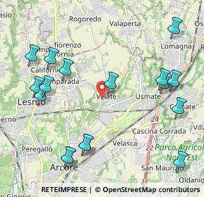 Mappa Via Alcide De Gasperi, 20865 Usmate Velate MB, Italia (2.50235)