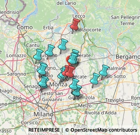 Mappa Via Alcide De Gasperi, 20865 Usmate Velate MB, Italia (10.5035)
