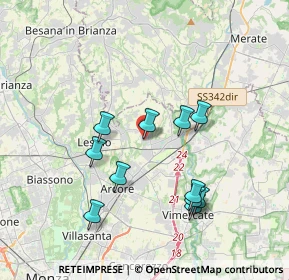 Mappa Via Alcide De Gasperi, 20865 Usmate Velate MB, Italia (3.49909)