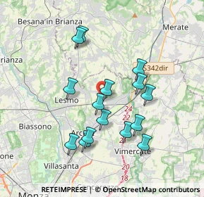 Mappa Via Alcide De Gasperi, 20865 Usmate Velate MB, Italia (3.354)