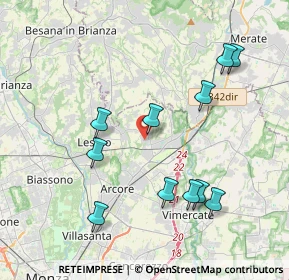 Mappa Via Achille Grandi, 20865 Usmate Velate MB, Italia (4.04727)