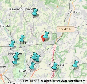 Mappa Via Alcide De Gasperi, 20865 Usmate Velate MB, Italia (4.99083)