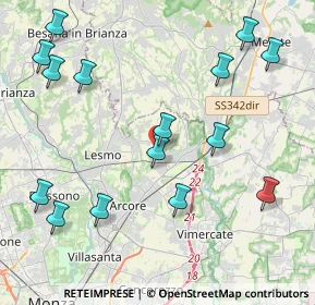 Mappa Via Achille Grandi, 20865 Usmate Velate MB, Italia (4.928)